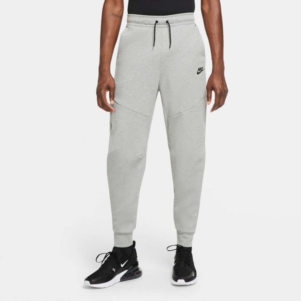 Nike tech Gray Sweatpants Tapered Fit Elastic Cuffs